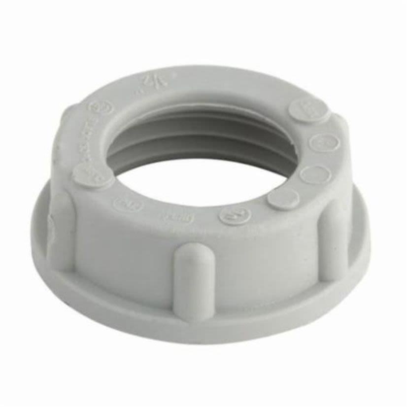 Hubbell RACO 1404 Conduit Bushing, 1 In Trade, Polypropylene, Electro-Plated Zinc