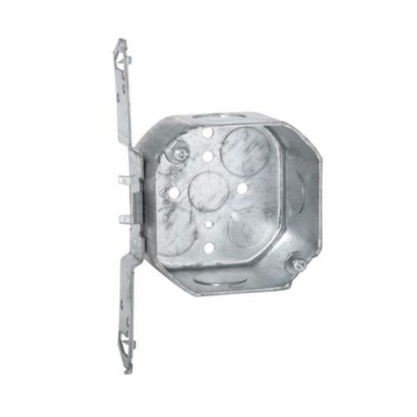 RACO 167TS Octagon Box, Steel, 21.5 cu-in, 8 Knockouts