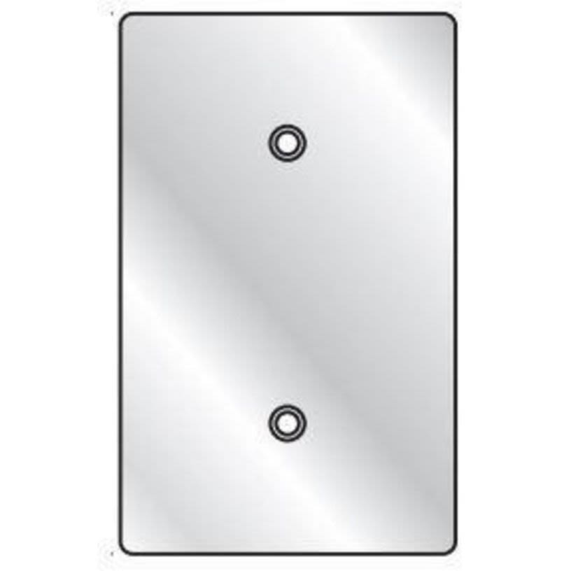 Hubbell Killark 1FB FS/FD Device Box Cover, 4-9/16 in L x 2.813 in W, Stamped Aluminum