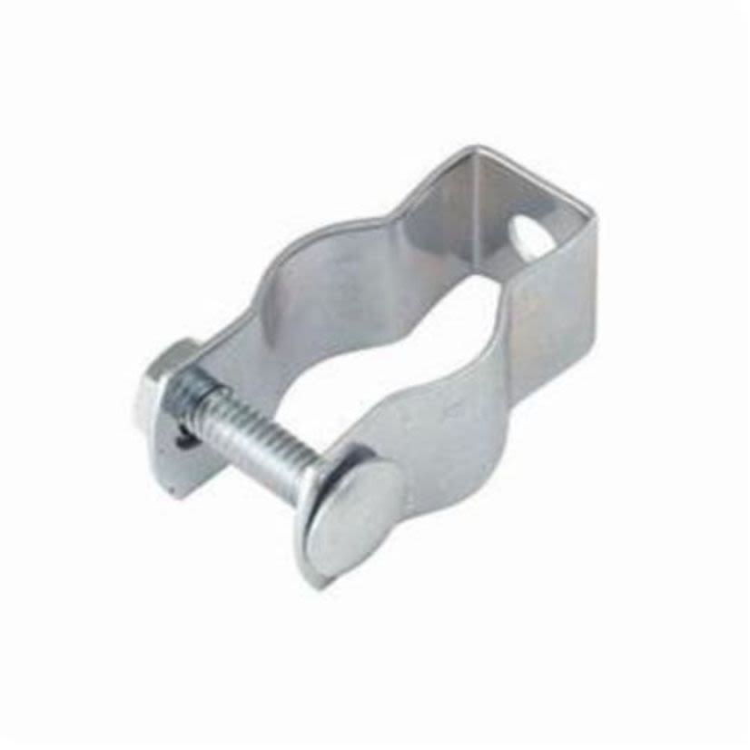Hubbell RACO 2053 1-Piece Conduit Hanger With Nut and Bolt, 1 in, For Use With 3/4 in EMT/IMC/Rigid Conduit, Steel, Pre-Galvanized