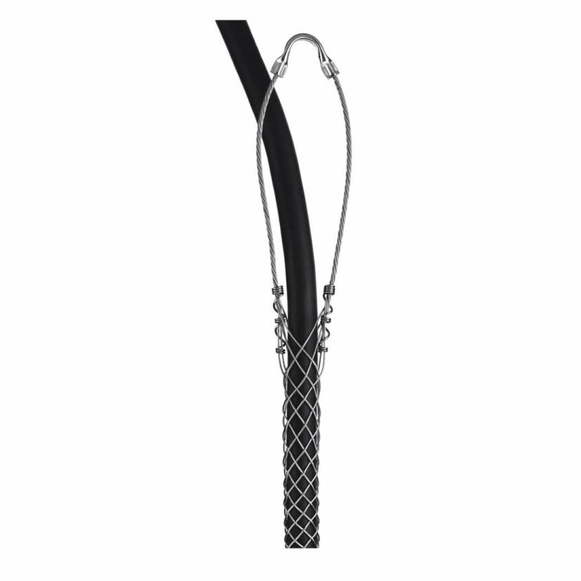 Hubbell Wiring Device-Kellems 02216004 Closed Mesh Light Duty Single Weave Single Eye Service Drop Support Grip, 500 lb Breaking Strength, 0.41 to 0.5 in Cable, Bronze, Tin Plated