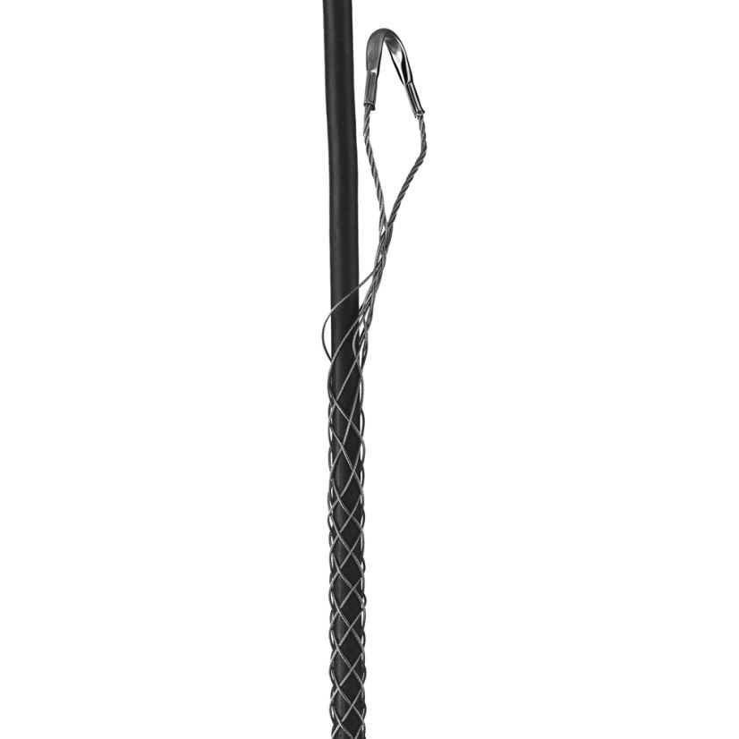 Hubbell Wiring Device-Kellems 02401044 Closed Mesh Offset Eye Standard Duty Woven Support Grip, 4375 lb Breaking Strength, 1.75 to 1.99 in Cable, Stainless Steel, Metallic