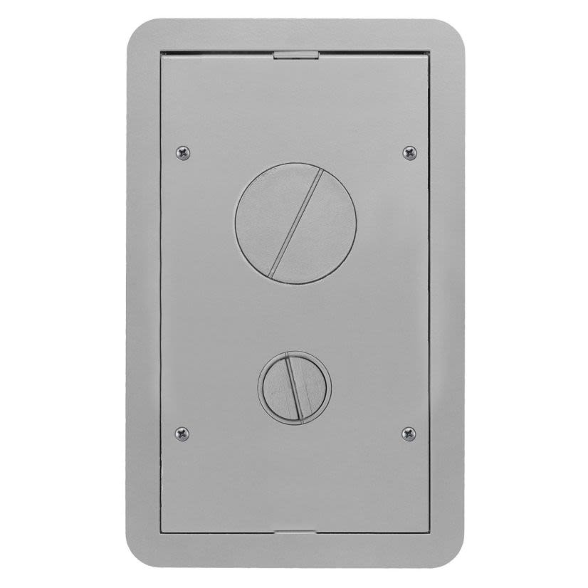 Hubbell Wiring Device-Kellems 24GCFFCVRALU Fabricated Furniture Feed Standard Sized Carpet Cover, 11-11/16 in L x 7-3/16 in W, Composite