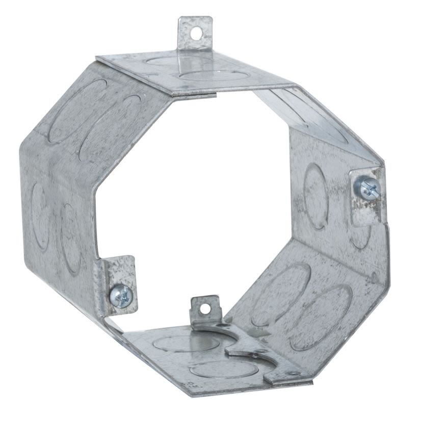 Hubbell RACO 273 Concrete Ring, 3-1/2 in L x 4 in W x 3-1/2 in D, Steel