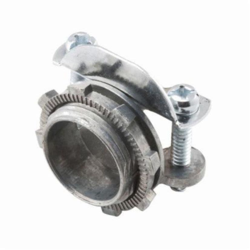 Hubbell RACO 2853 Non-Watertight Service Entrance Cable Connector, 3/4 in Knockout,) 8 AWG Conductor, Die Cast Zinc