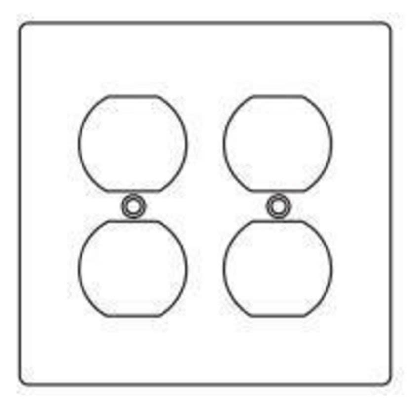 Hubbell Killark 2FA FS/FD Device Box Cover, 4-9/16 in L x 4-5/8 in W, Stamped Aluminum