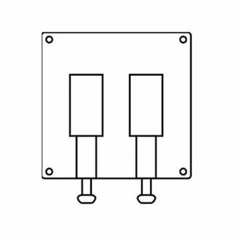 Hubbell Killark 2FST Device Box Cover With Gasket, 4-9/16 in L x 4-5/8 in W, Cast Aluminum