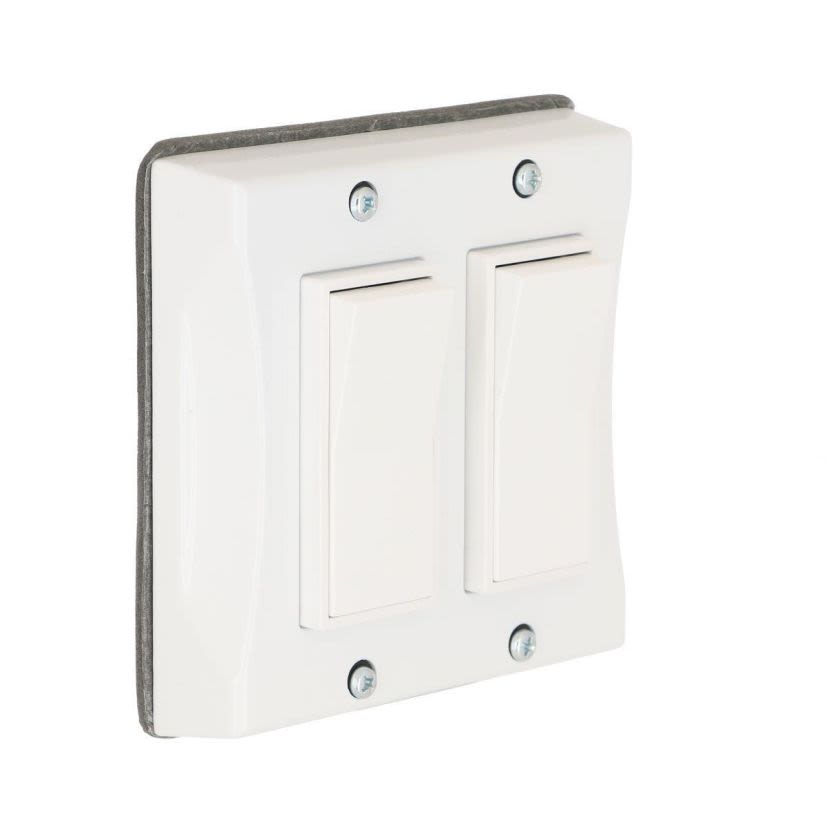 BELL 5127-1 5127 Weatherproof Cover Decorator, 4.82 in L x 4.79 in W x 1.545 in D, Weatherproof Cover, Non-Metallic