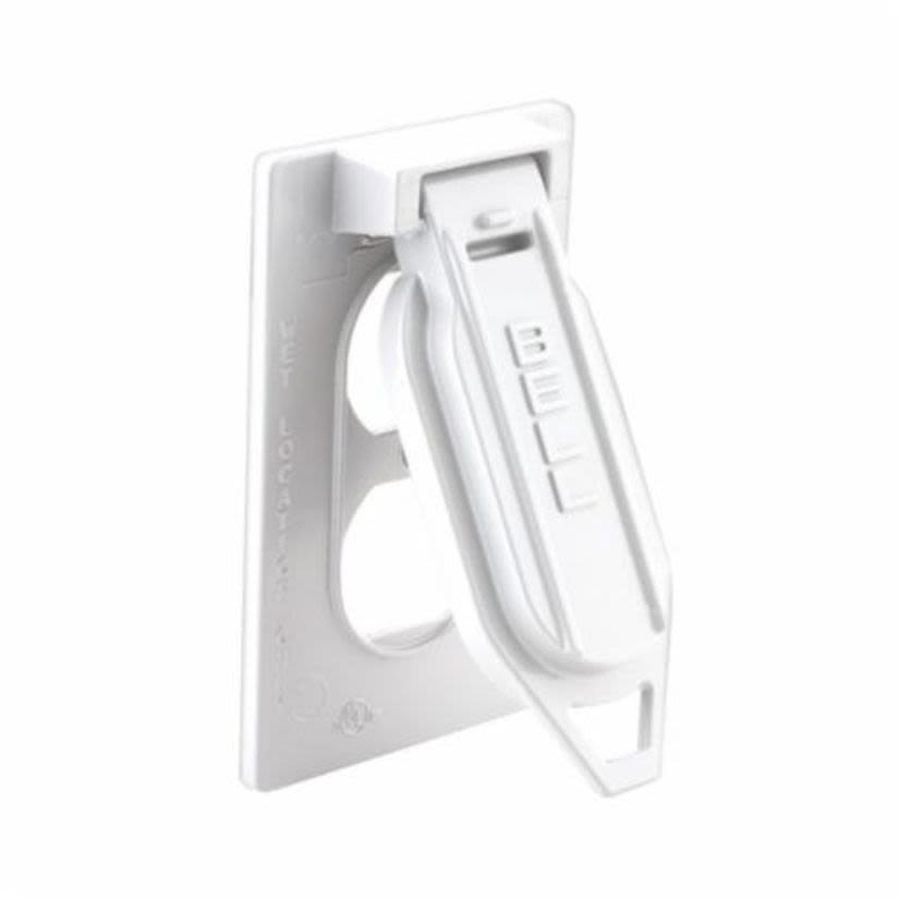 BELL 5146-1 Weatherproof Flip Cover, 2-13/16 in L x 0.7969 in W x 4-9/16 in D, Die Cast Aluminum