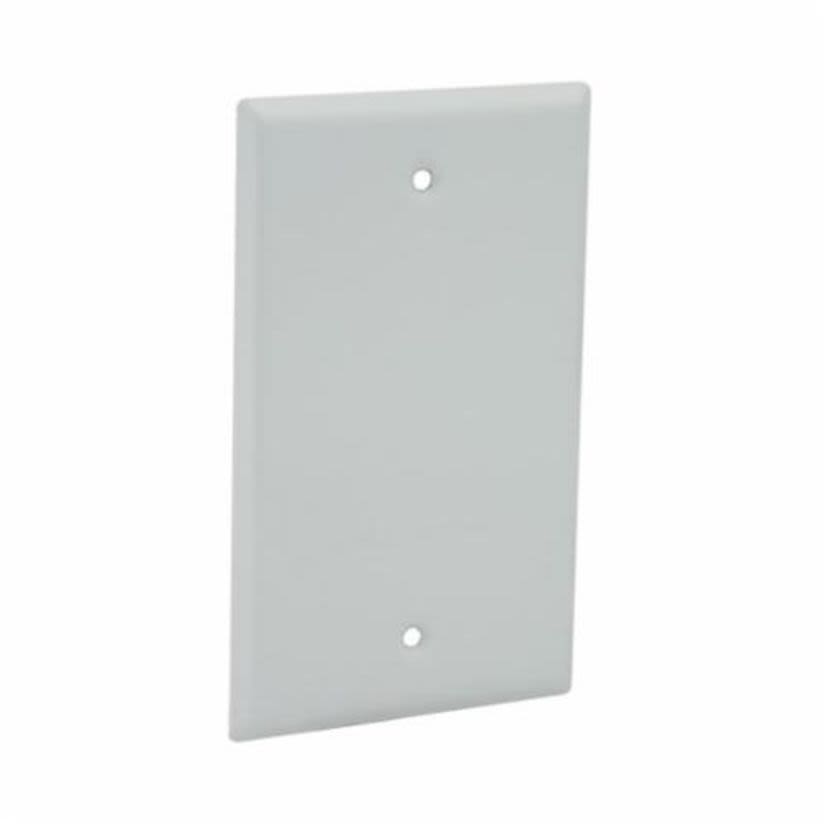 BELL 5173-1 Weatherproof Blank Cover, 2.781 in L x 4-17/32 in W x 1/8 in D, Die Cast Aluminum