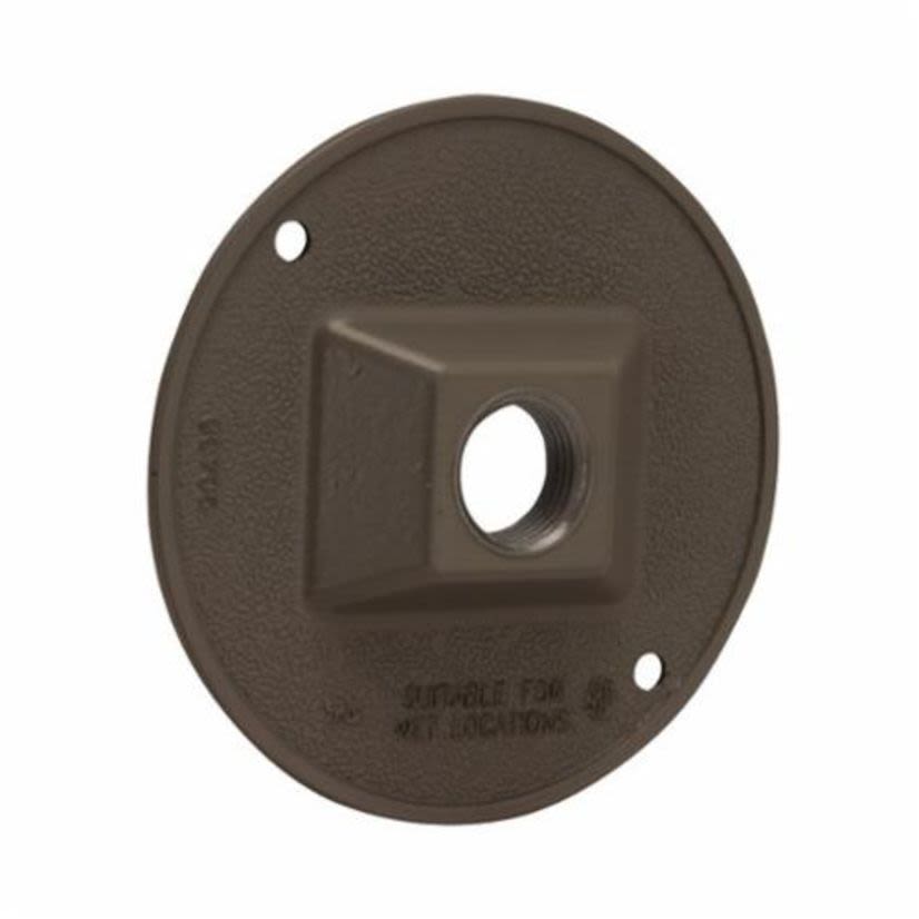 Hubbell BELL 5193-2 Weatherproof Cluster Cover, 4-1/8 in Dia, Die Cast Aluminum