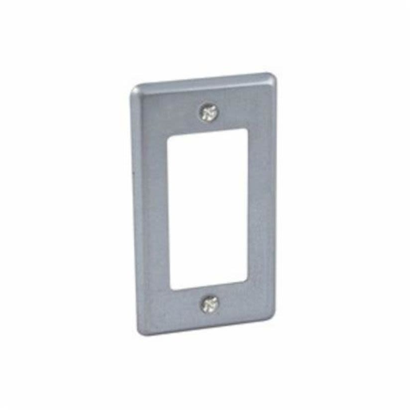 Hubbell RACO 862 Flat Handy Box Cover, 4-3/16 in L x 2-5/16 in W x 0.2 in D, Steel