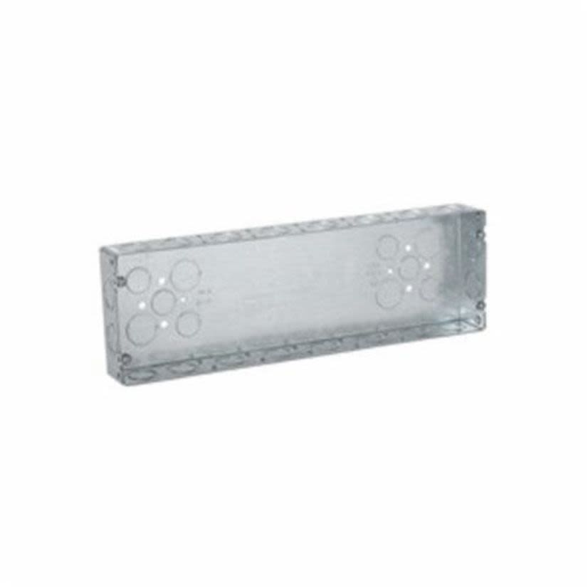 RACO 955 Gang Box, Steel, 98.5 cu-in Capacity, 6 Gangs, 30 Knockouts