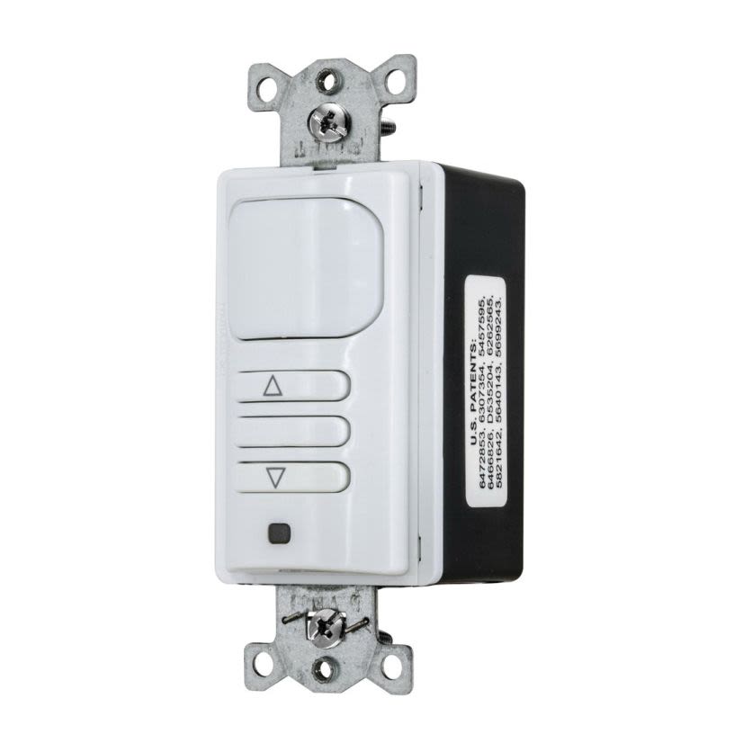 Hubbell Wiring Device-Kellems H-MOSS APD2000W1 Adaptive 1-Relay Dimming Sensor Switch, 120/277 VAC, Passive Infrared Sensor, Wall Mount