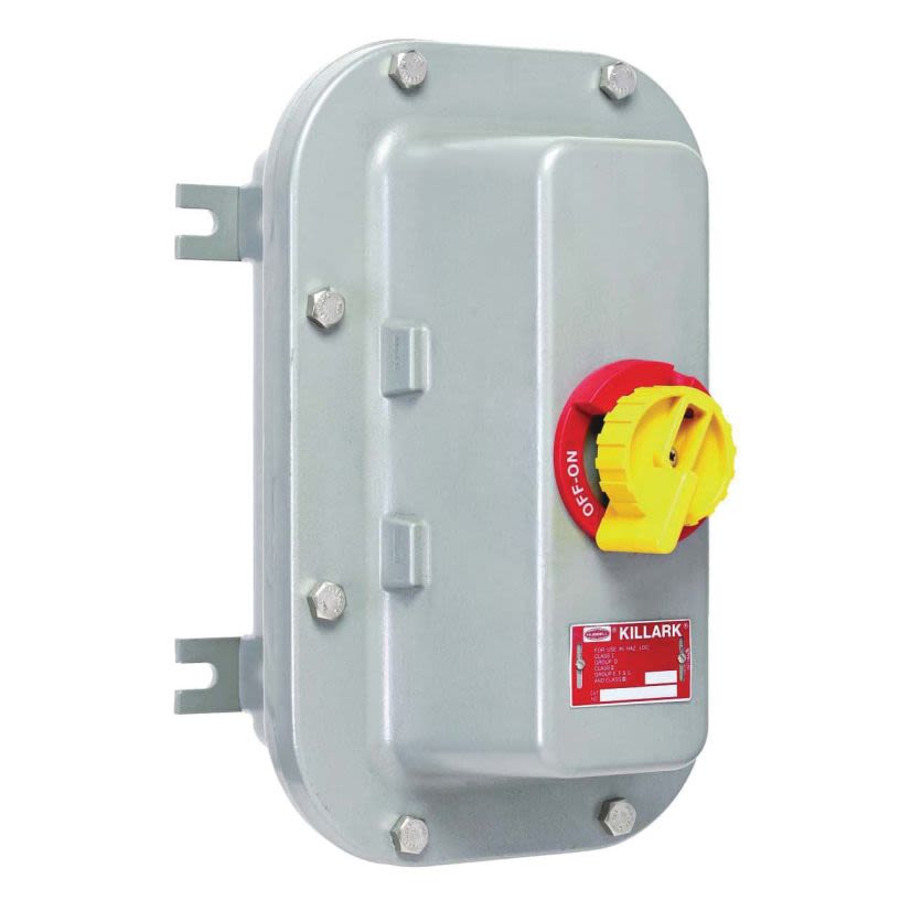 Hubbell Killark PRISM B7NFD26A Feed Through Non-Fused Disconnect Enclosure Switch With ABB Switch, 600 VAC, 230 VDC, 60 A, 20 hp, 40 hp, 3 Poles