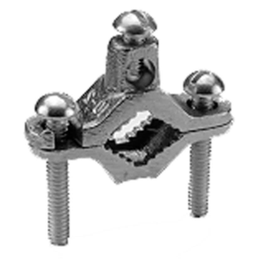 BURNDY C11D Grounding Clamp, 10 to 2 AWG Conductor, Cast Bronze