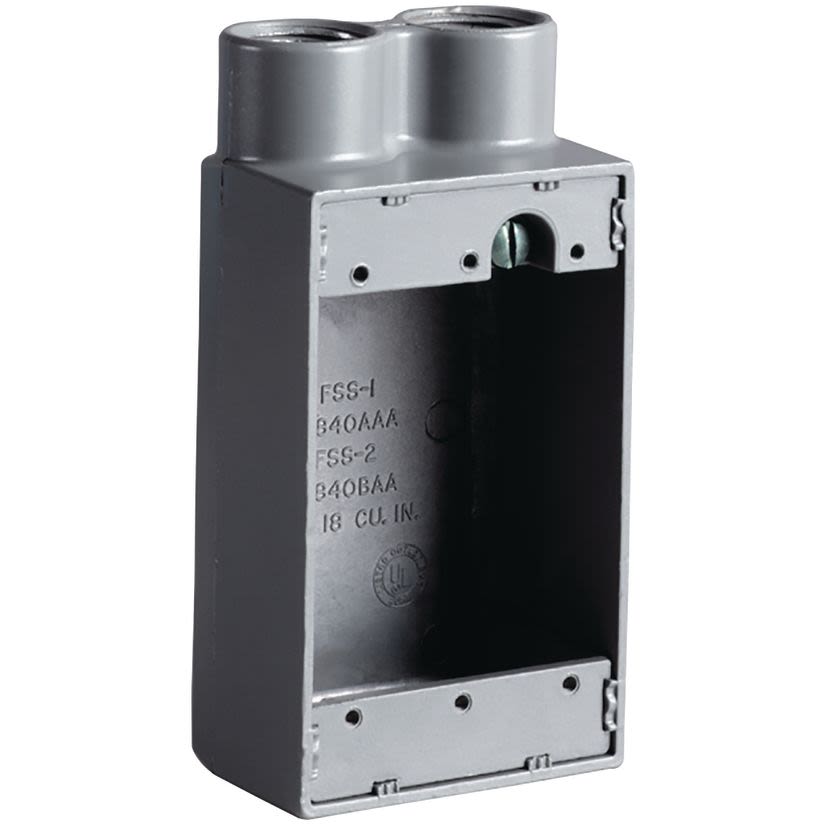 Hubbell Killark FSS-2M 3/4" FS Box Shal. "s" Iron