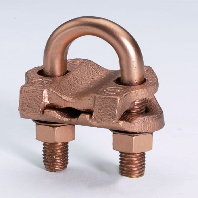 Hubbell BURNDY® GAR6426 Mechanical Grounding Connector, 5/8 to 3/4 in Rod, 4 to 2/0 AWG Conductor, Copper Alloy
