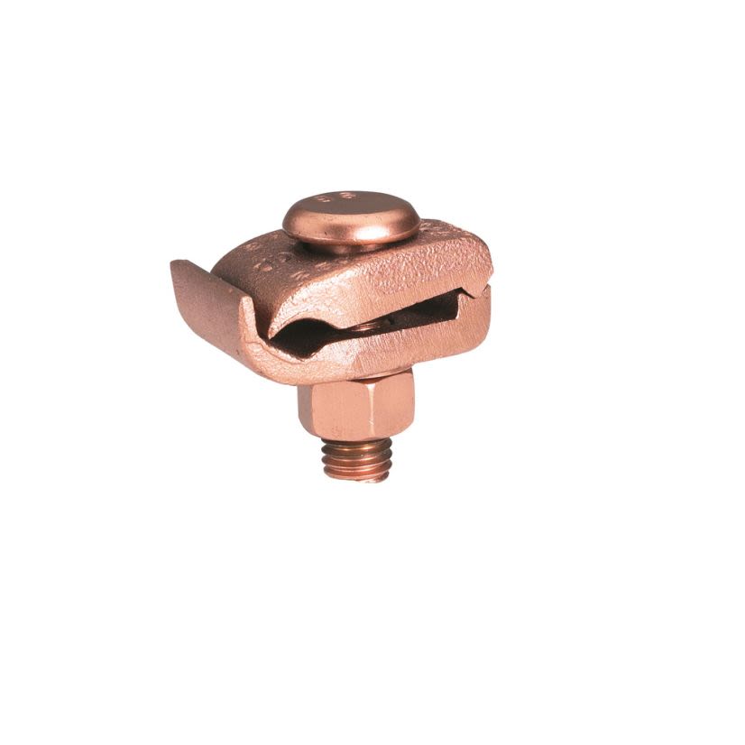 Hubbell BURNDY GB29 Mechanical Grounding Connector, 2/0 AWG to 250 kcmil Conductor, 1/4 in THK Bar, Copper Alloy