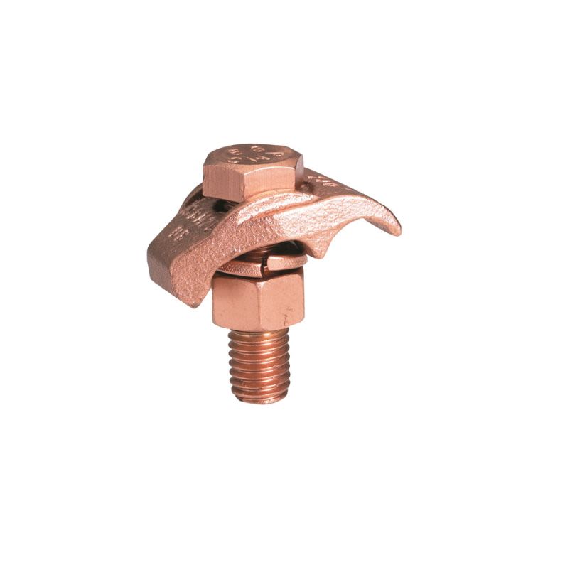 Hubbell BURNDY GBM29 Mechanical Grounding Connector, 2/0 AWG to 250 kcmil Conductor, 1/4 in THK Bar, Copper Alloy