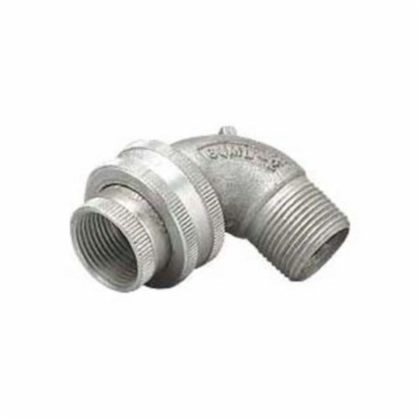Hubbell Killark GUML-2 Conduit Union, 3/4 in, 90 deg, Aluminum, Natural