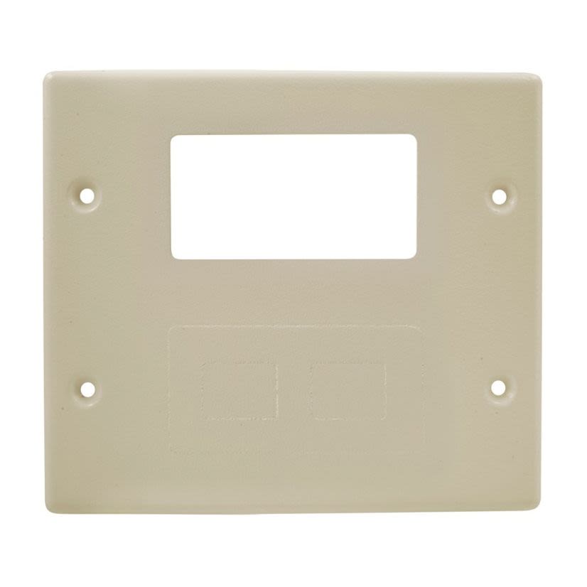 Hubbell Wiring Device-Kellems HBL4747RFIV 2-Gang 1-Decorator 1-Blank Standard Device Cover Plate