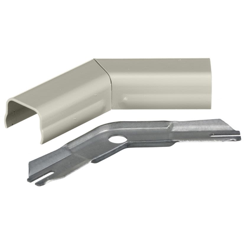 Hubbell Wiring Device-Kellems HBL512IV HBL500 Standard Raceway Elbow, 45 deg Bend, Roll Formed Steel