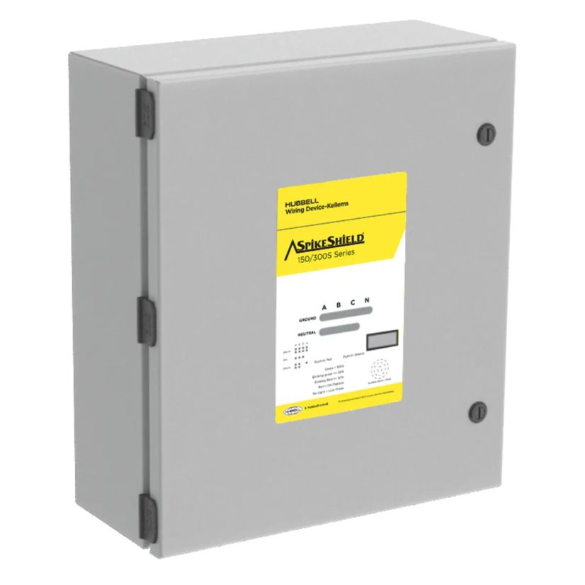 Wiring Device-Kellems HBL5P300S SpikeShield SPD Panel, Electrical Ratings: 240 V AC, 300 kA, 300 kA Short Circuit