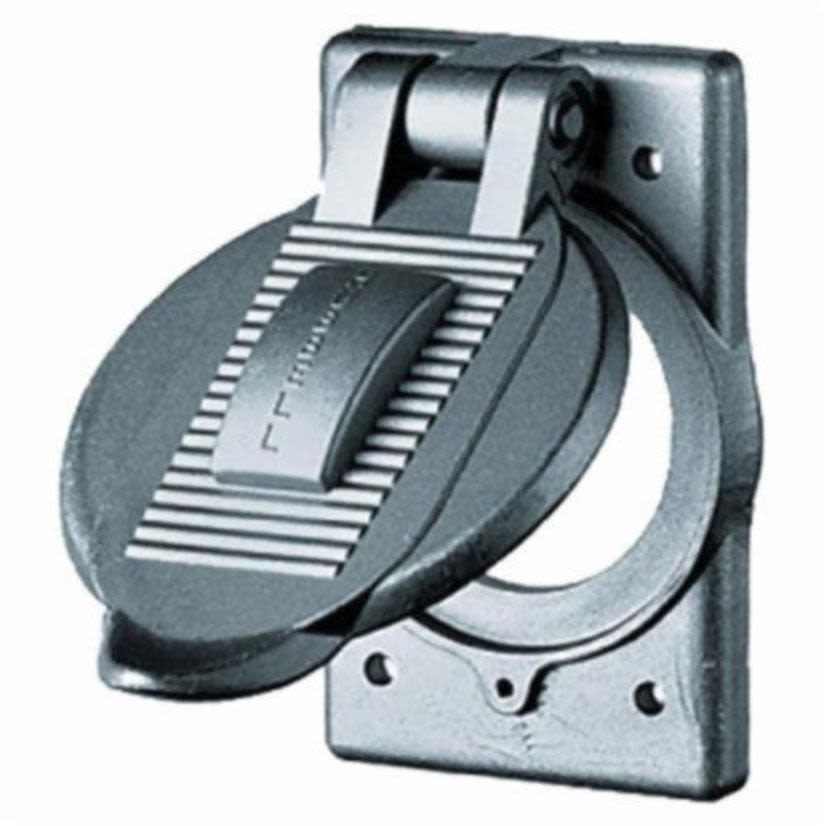 Hubbell Wiring Device-Kellems HBL9420 Weatherproof Lift Cover, 4.56 in L x 2.84 in W x 1.09 in D, Cast Aluminum