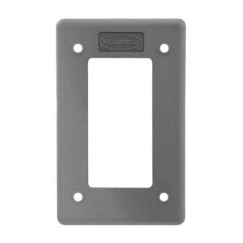 Hubbell Wiring Device-Kellems HBLP26FS 1-GFCI Molded Watertight Weatherproof Cover Plate, 4.56 in L x 2.84 in W, Thermoplastic