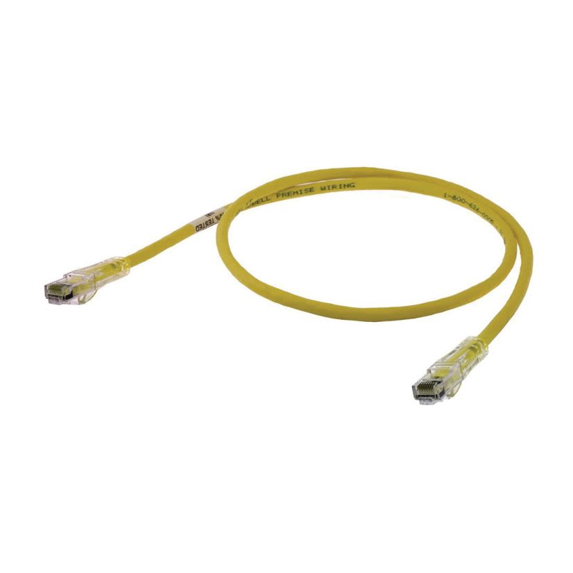 Hubbell Wiring Device-Kellems NEXTSPEED SPEEDGAIN HC6Y03 Slim Patch Cord, Cat 6a, 24 AWG Solid Copper Conductor, RJ45 Connector, 3 ft L Cord