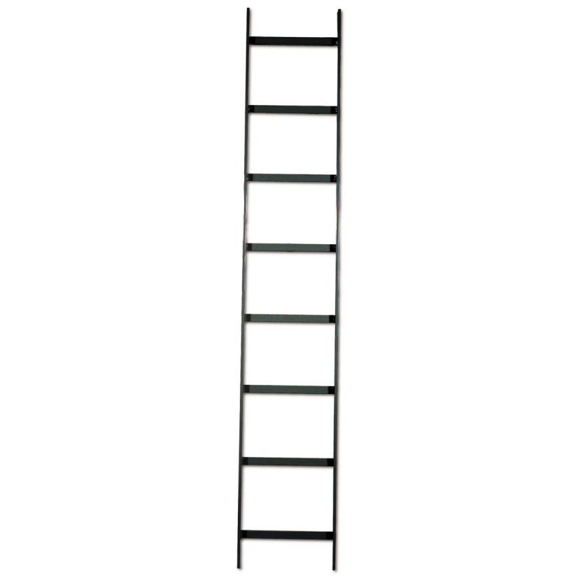 Hubbell Wiring Device-Kellems NEXTFRAME™ HLS1024B Heavy Duty Straight Ladder Rack, 10 ft L x 24 in W, 1-1/2 in H Side Rail, 9 in Rung Spacing, Tubular Steel