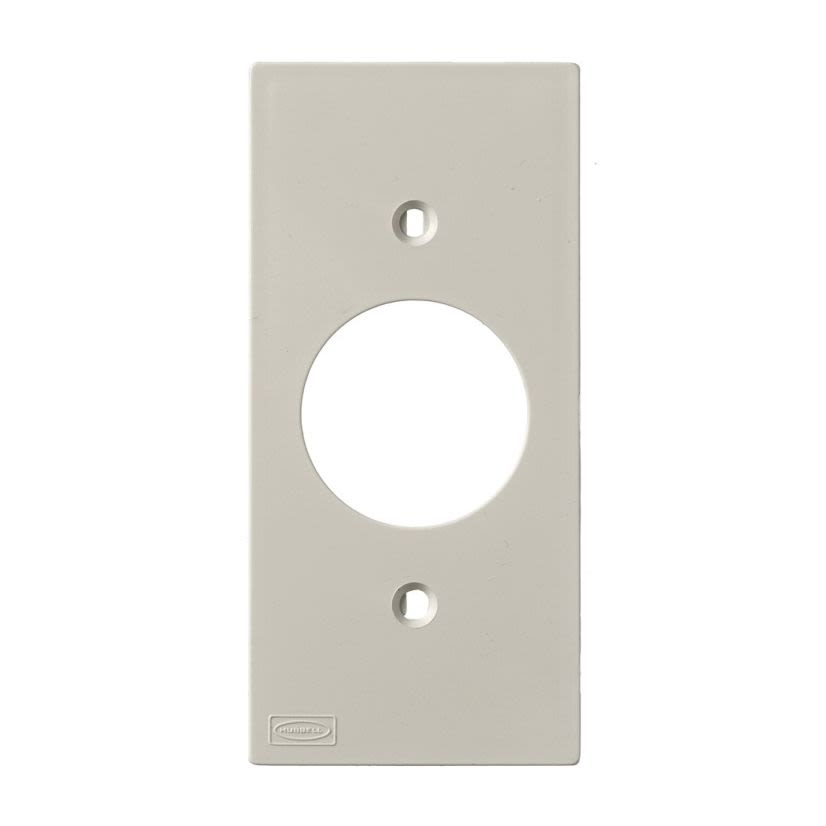 Hubbell Wiring Device-Kellems KP7 1-Gang Non-Metallic Faceplate