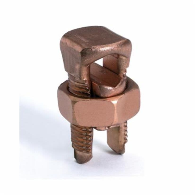 Hubbell BURNDY SERVIT KS15 KS Series 1-Port Type KS Compact Split Bolt Connector, 2 Conductors, 10 to 8, 14 to 8 AWG Conductor, Copper Alloy, Plated