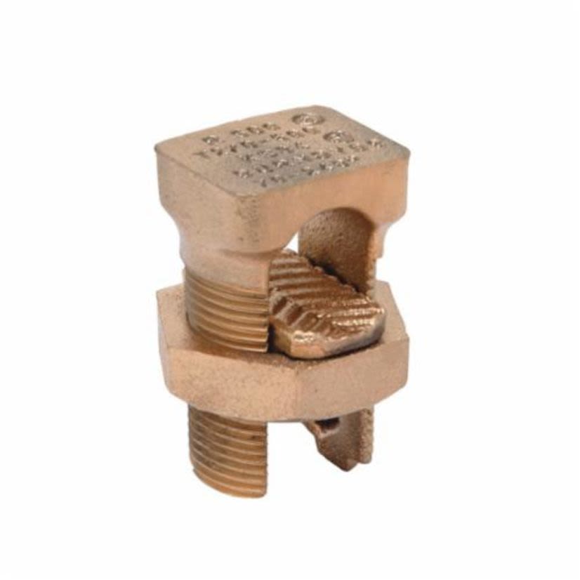 Hubbell BURNDY SERVIT KS34 KS Series Compact Split Bolt Connector, (1) 6 AWG to 500 kcmil, 12 AWG to 500 kcmil Conductor, 2.79 in L, Copper Alloy