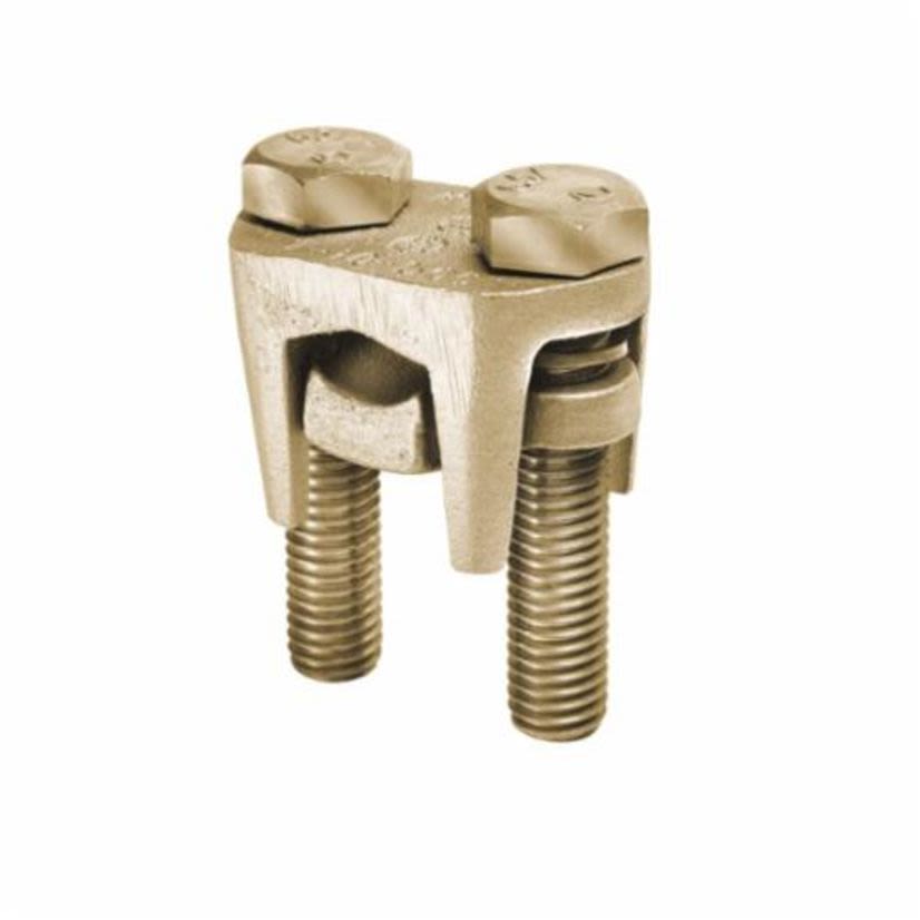 Hubbell BURNDY OKLIP™ KVS28 2-Piece Compact High Strength Mechanical Grounding Connector, 6/7 to 4/0, 8/7 to 4/0 AWG Conductor, Copper Alloy