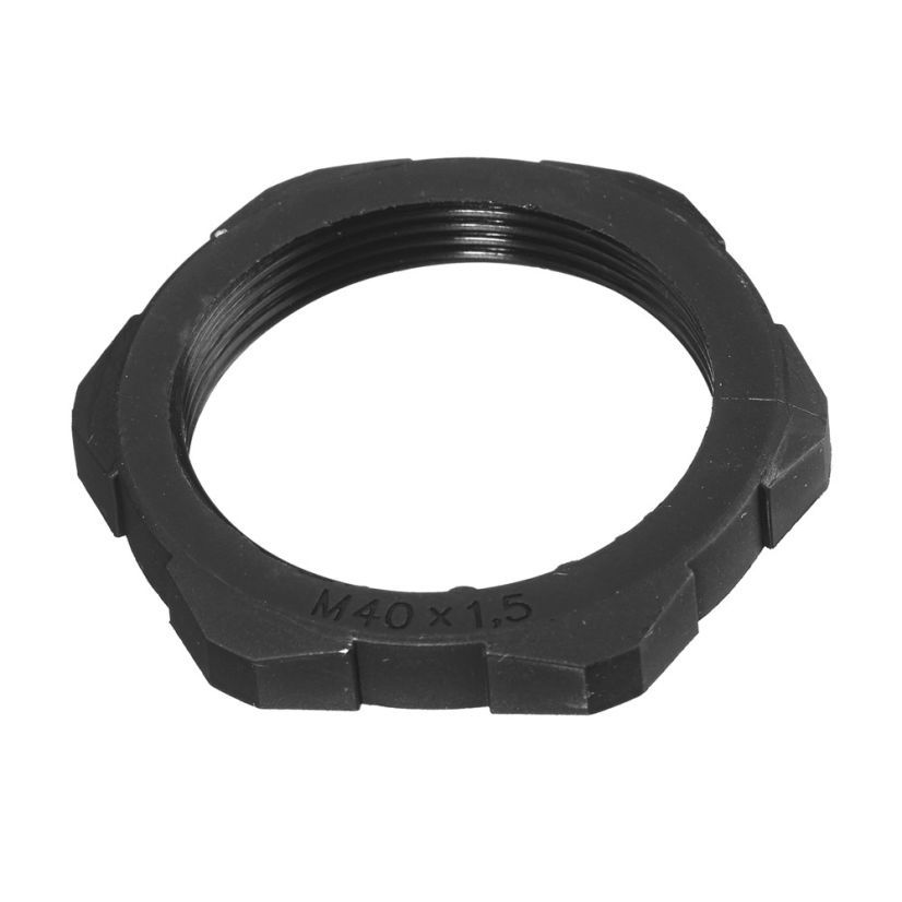 Hubbell Wiring Device-Kellems LNM20BPK100 Low Profile Non-Metallic Cord Connector Locknut, 20 mm Thread, For Use With Low Profile Metric Cord Connector, Nylon