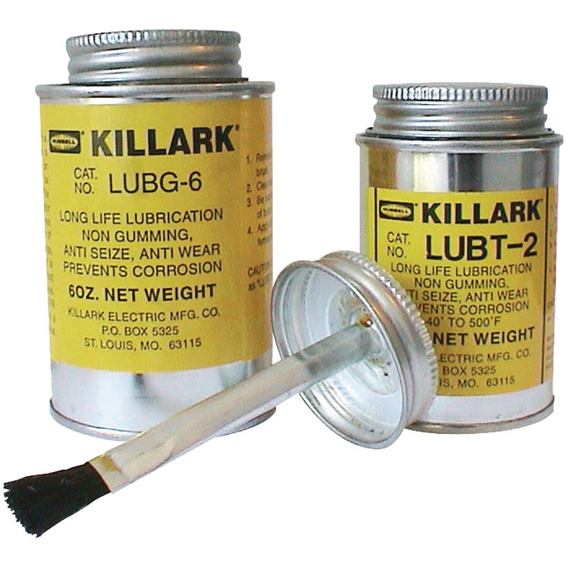 Hubbell Killark LUBG-6 General Purpose Thread Cutting Oil, 6 oz Can, Paste Form, Light Brown