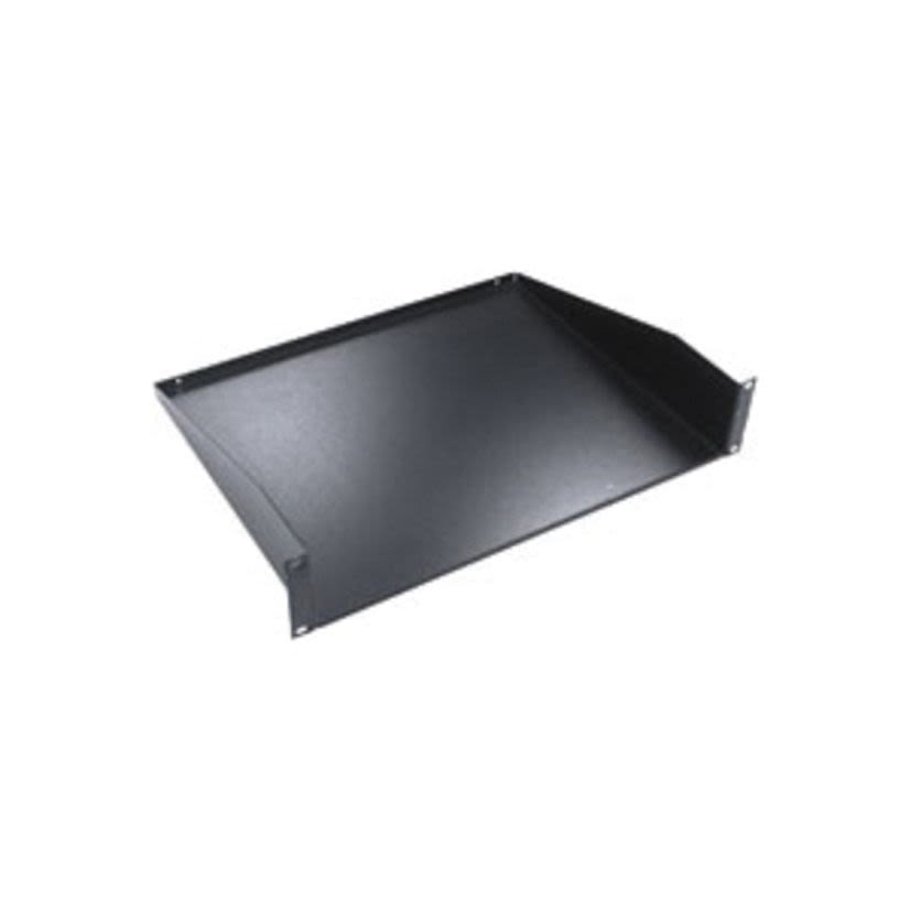 Hubbell Wiring Device-Kellems NEXTFRAME MCCCS19 Solid Cantilevered Shelf, 20.7 in H x 3.9 in W x 14 in D, 2U Rack, Cold Rolled Steel