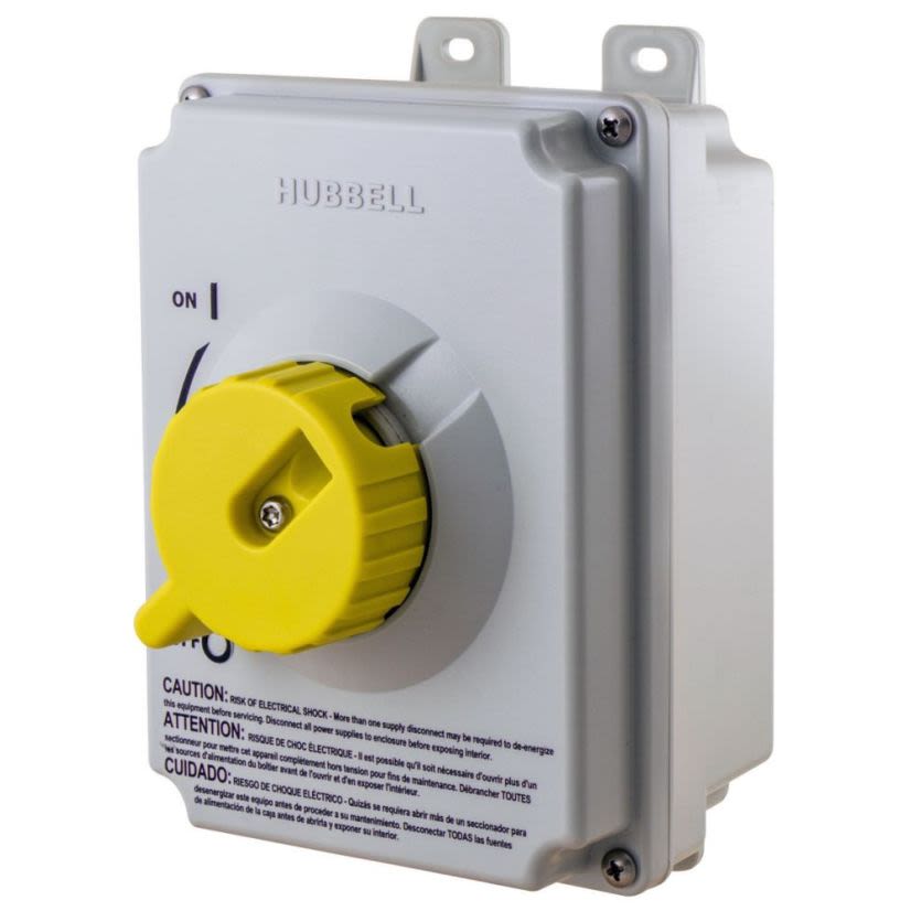 Hubbell Wiring Device-Kellems MD30 30A DISCONNECT, 4X