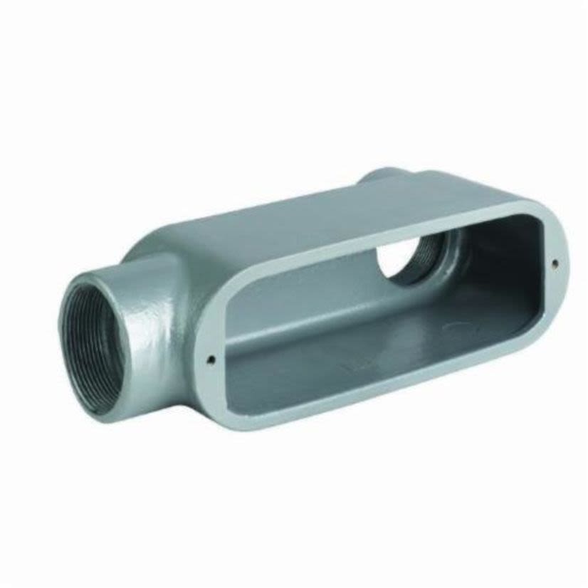 Killark OLB-6 O Series Type LB Conduit Body, 2 in Hub, 70 cu-in Capacity, Aluminum, Powder Coated