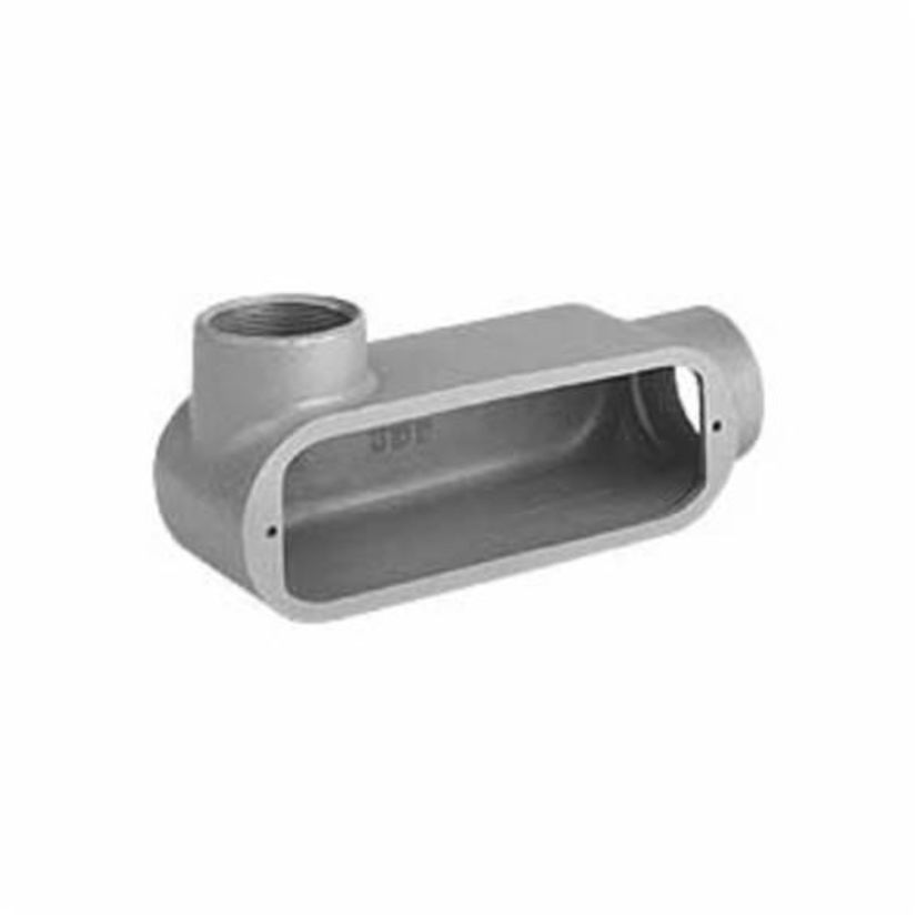 Hubbell Killark Duraloy 5 OLL-4 Type LL Conduit Body, 1-1/4 in Hub, Form 5, 32 cu-in, Aluminum, Powder Coated