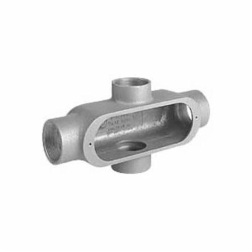 Killark OX-4 O Series Type X Conduit Body, 1-1/4 in Hub, Form 5 Form, 32 cu-in Capacity, Aluminum, Powder Coated