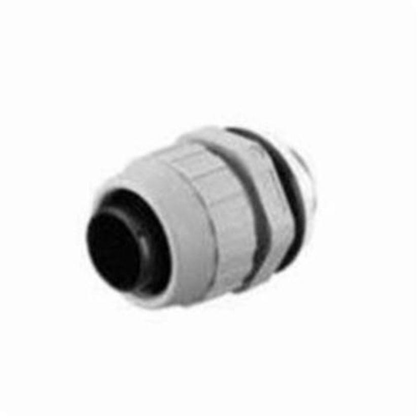 Hubbell Wiring Device-Kellems PolyTuff P100NGYA Non-Metallic Straight Male Conduit Connector, 1 in Trade, Nylon, Smooth