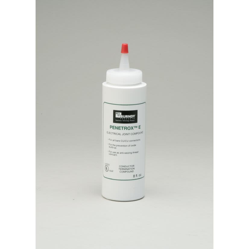 Hubbell BURNDY PENETROX™ PENE8 Connector Oxide Inhibitor, 8 oz Squeeze Bottle, Semi-Solid Grease Form, Gray, 1.07