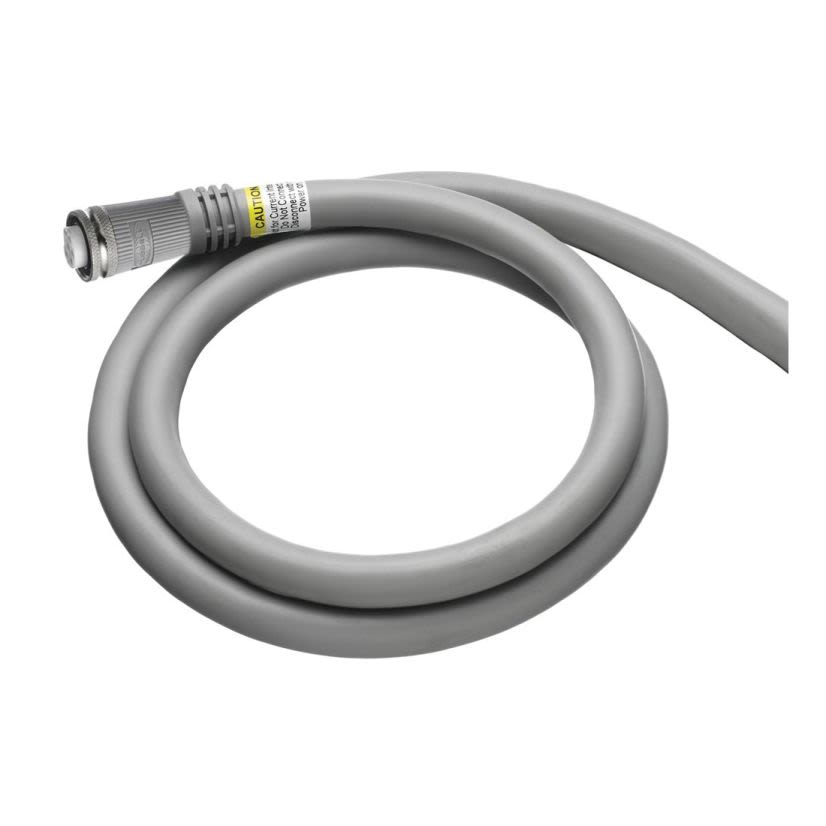 Hubbell Wiring Device-Kellems LINKOSITY™ PF3004PA010 4-Wire Fabricated Single End Cable, 1-16 UN Straight Female Connector, 10 ft L Cable, 3 Poles