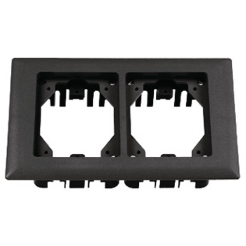 Hubbell Wiring Device-Kellems PFBRFBL2 2-Gang Rectangular Standard Carpet Flange, 6 in L x 8.13 in W, For Use With Flush Floor Box, PVC