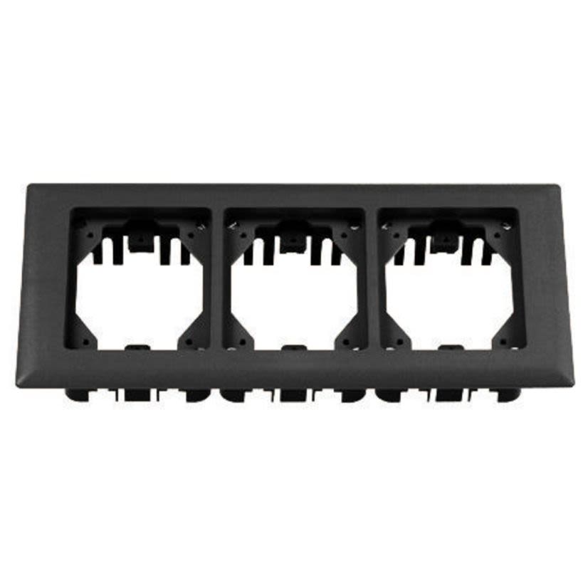 Hubbell Wiring Device-Kellems PFBRFBL3 3-Gang Rectangular Standard Molded Carpet Flange, 6 in L, PVC