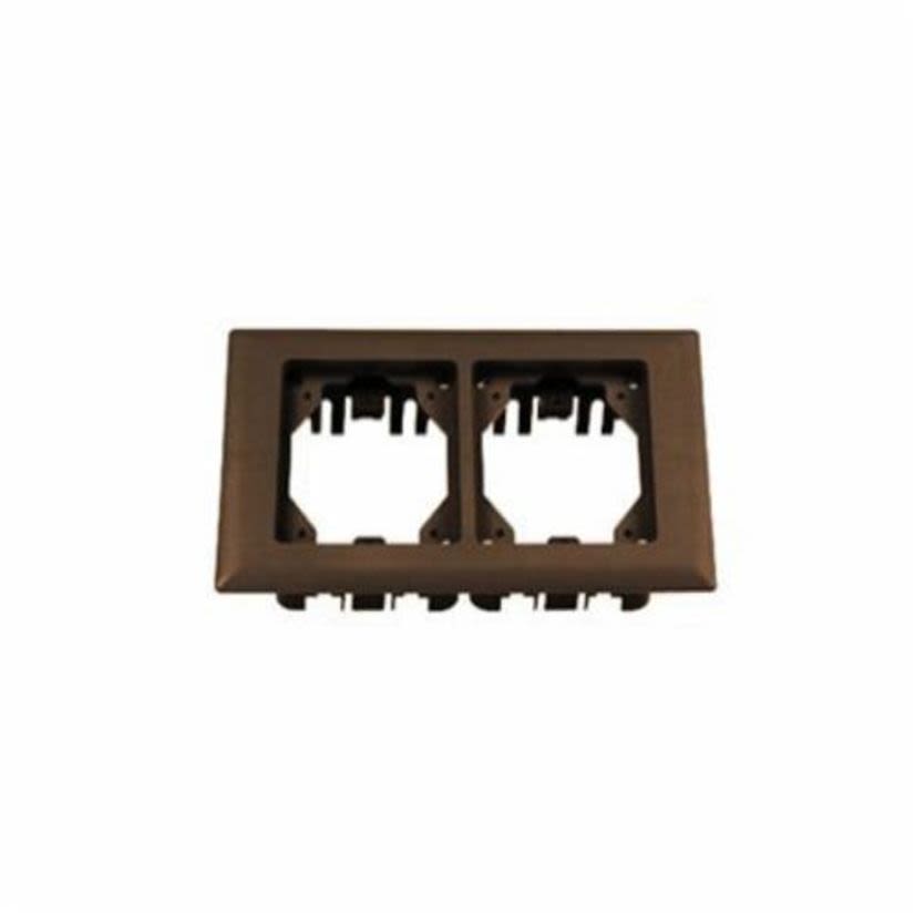 Hubbell Wiring Device-Kellems PFBRFBR2 2-Gang Rectangular Standard Carpet Flange, 6 in L x 8.13 in W, For Use With Flush Floor Box, PVC