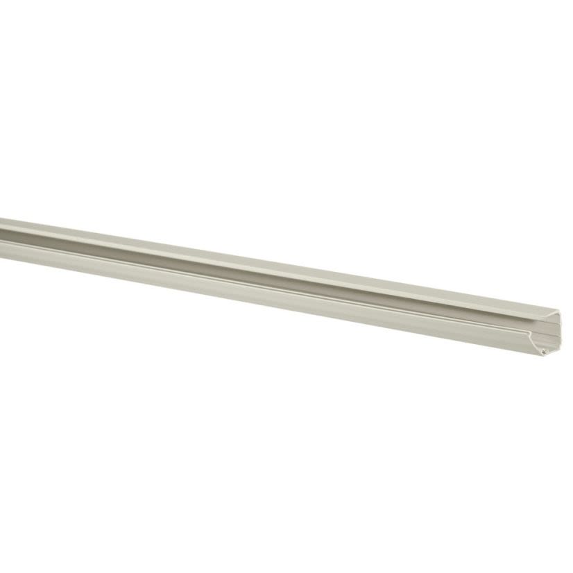 Hubbell Wiring Device-Kellems LanTrak PL1ABC7 Standard Latching Raceway With Adhesive, 7 ft L x 1.38 in W x 1.04 in H, 1 Channel, Thermoplastic